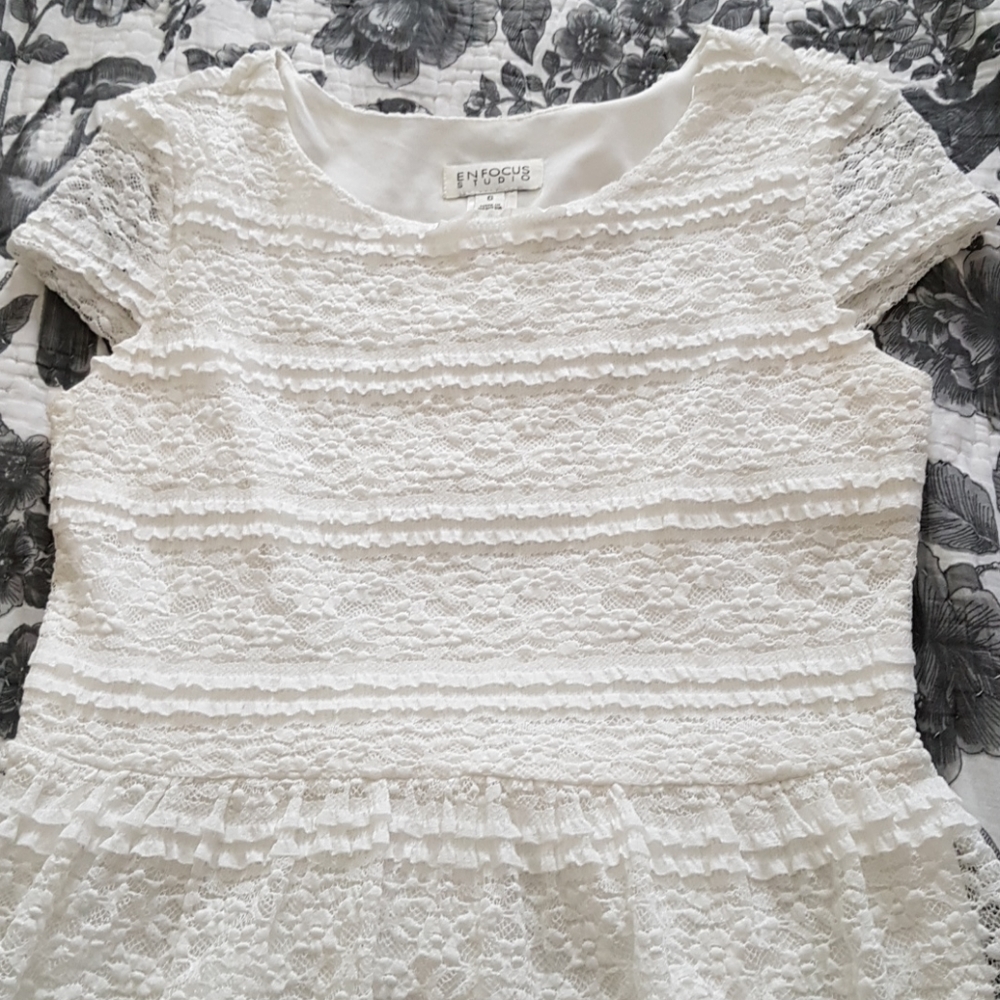 White lace dress